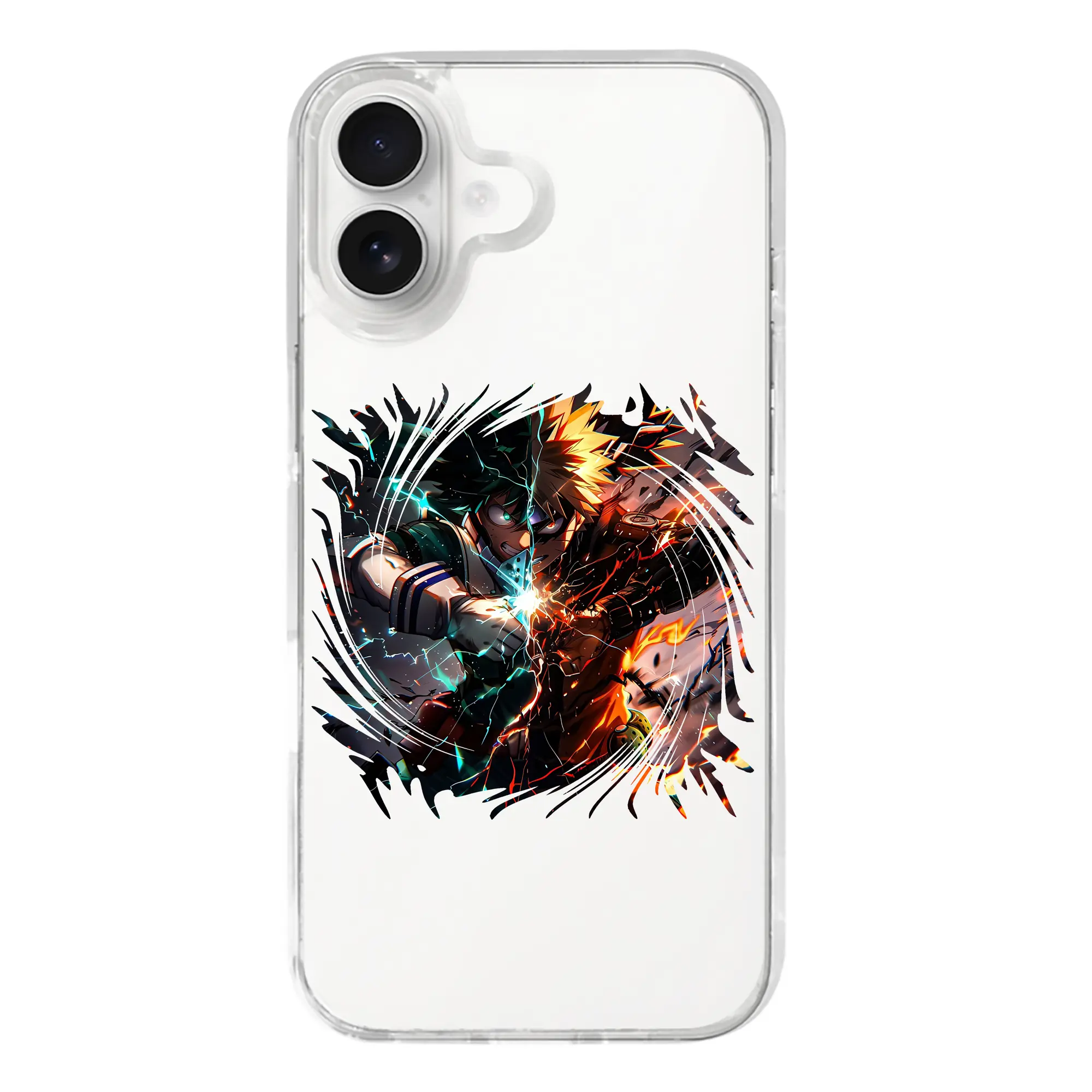 僕のヒーローアカデミア グッズ,爆豪勝己 - iPhone 17シリーズ 透明スマホケース – 薄型・耐衝撃・精密フィット保護カバー